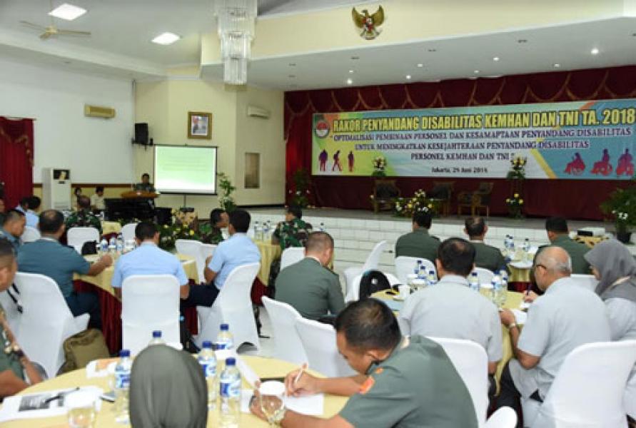55 Prajurit TNI  Ikut Rakor Penyandang Disabilitas