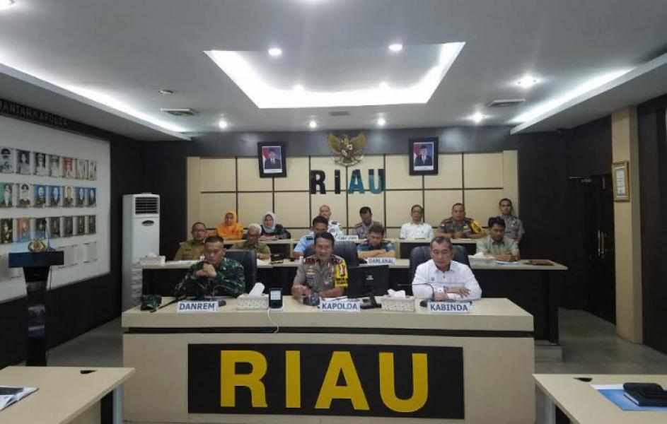 Danrem 031/WB Hadiri Rakor Lintas Sektoral Dalam Rangka Kesiapan Idul Fitri 1439 H