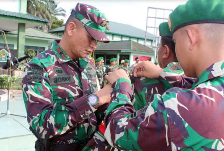 Danrem 031/Wb Buka Latihan Posko I Kodim 0313/Kpr