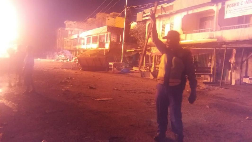Hari Pertama Lebaran, 57 Ruko di Inhil Terbakar 