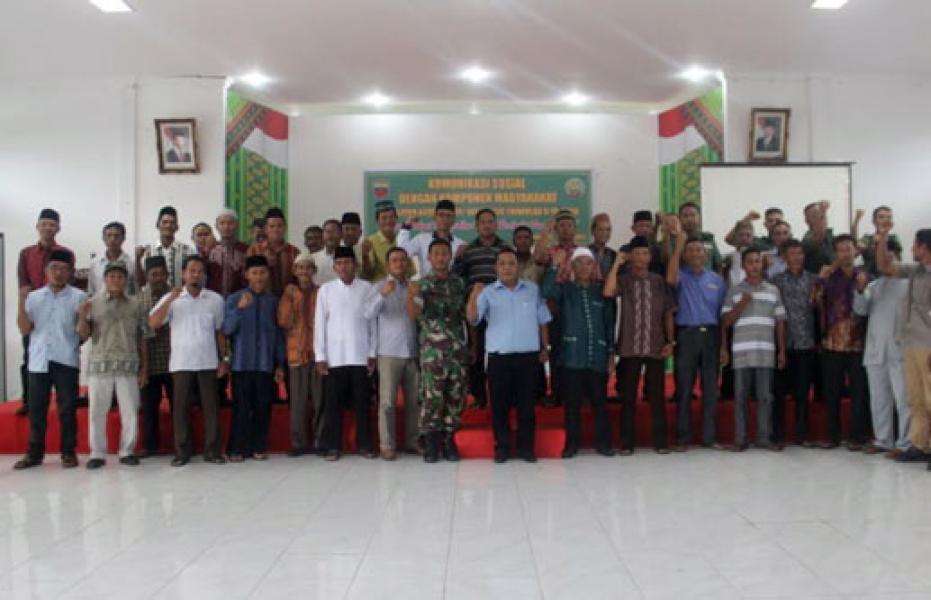 Kodim 0303/Bengkalis Gelar Komsos 	