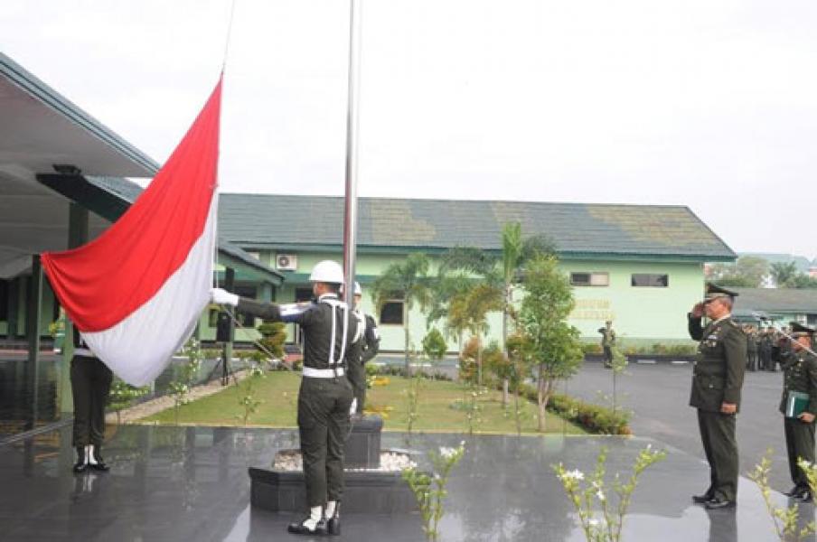 Korem 031/Wira Bima Laksanakan Upacara Peringatan Hari Lahir Pancasila Tahun 2018
