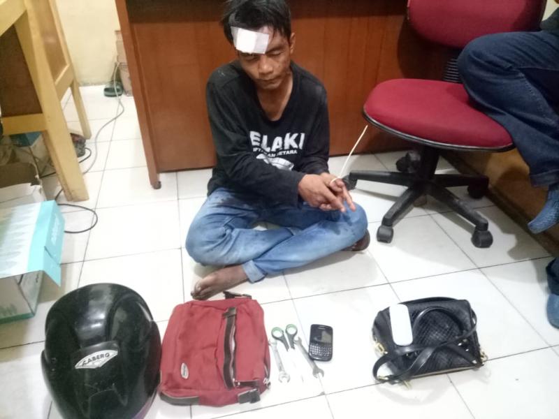 Pelaku Pecah Kaca Babak Belur Saat Beraksi Didepan Lapas Anak Pekanbaru