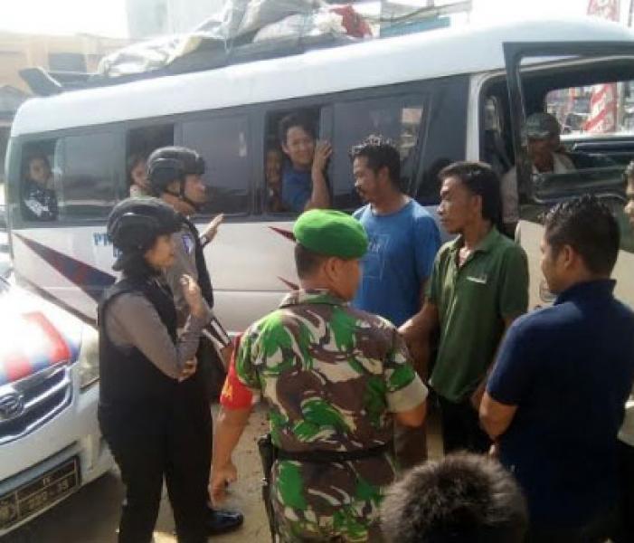 Sinergitas TNI Polri Dalam Pengamanan Mudik Lebaran Di Bagan Sinembah