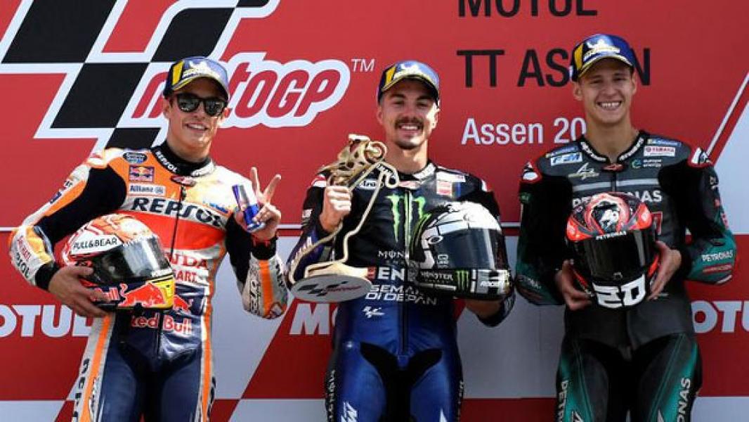 MotoGP Belanda: Vinales Senang, Marquez Rasakan Kemenangan