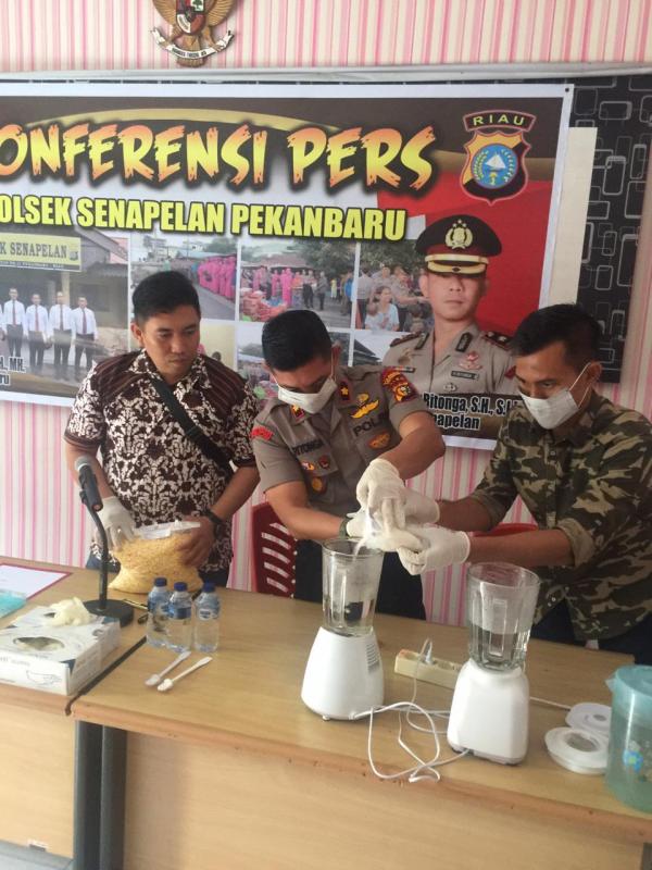Polisi Musnahkan 430 Gram Dabu dan 7.332 Butir Ekstasi Dari Seorang Kurir