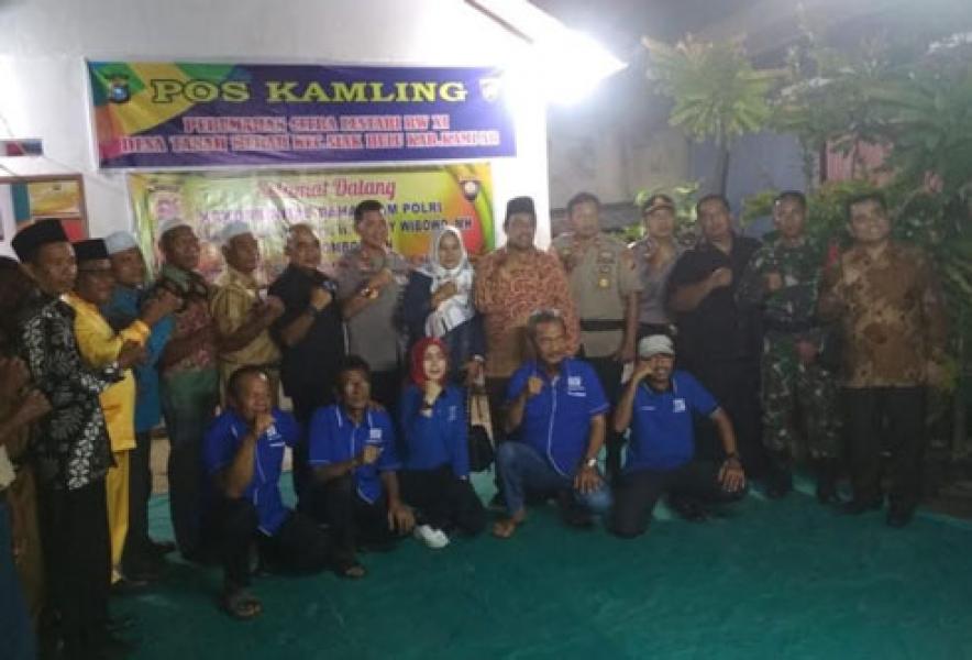 Pos Kamling Desa Tanah Merah Terpilih Sebagai Pos Siskamling Terbaik se Riau