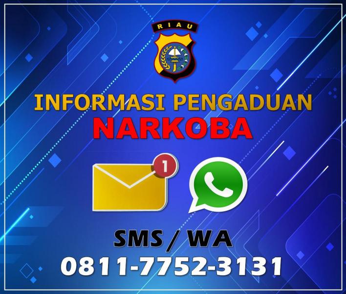 Brantas Narkoba, Polda Riau Buka Call Center Layanan Online Informasi dan Pengaduan