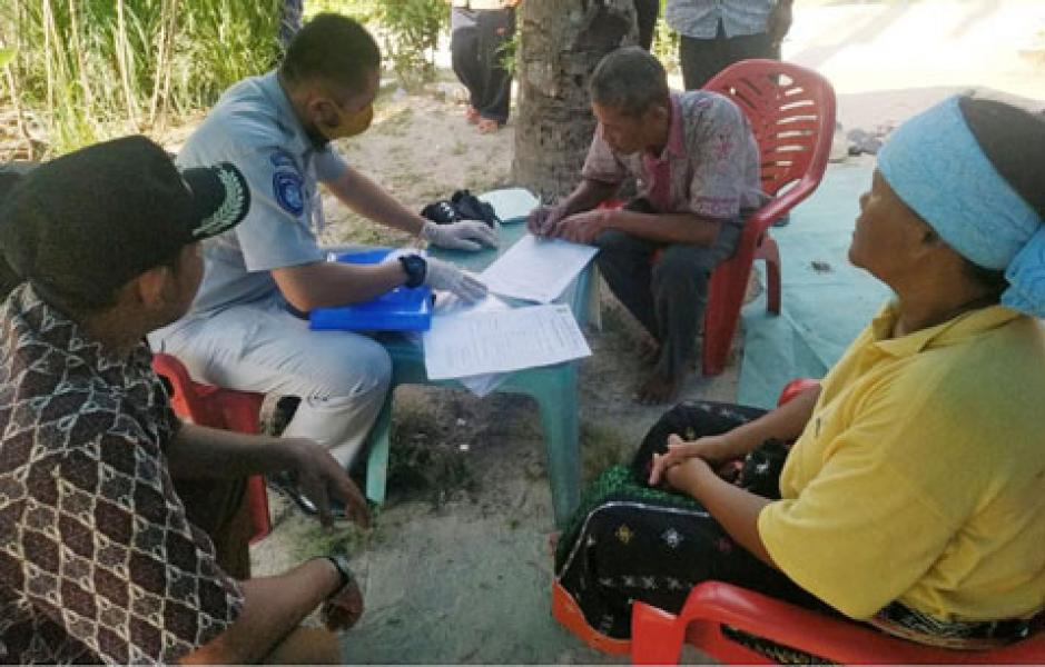 Dalam Suasana Covid-19, Jasa Raharja Riau Serahkan Santunan Korban Laka Lantas di Siak