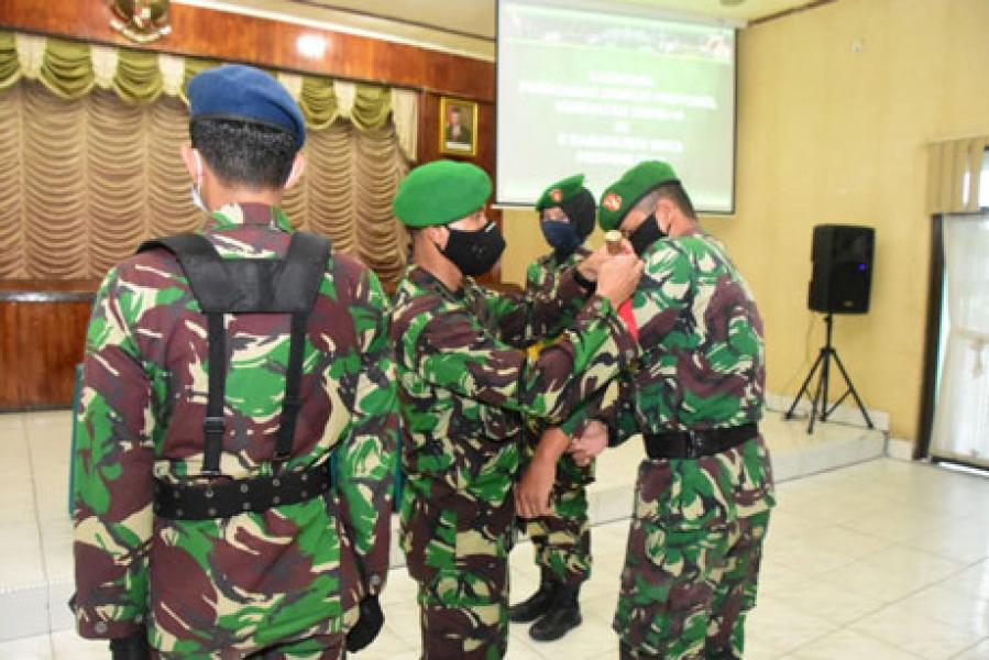 Danrem 031/WB Lepas 1.291 Personil TNI Penegak Disiplin Protokol Kesehatan