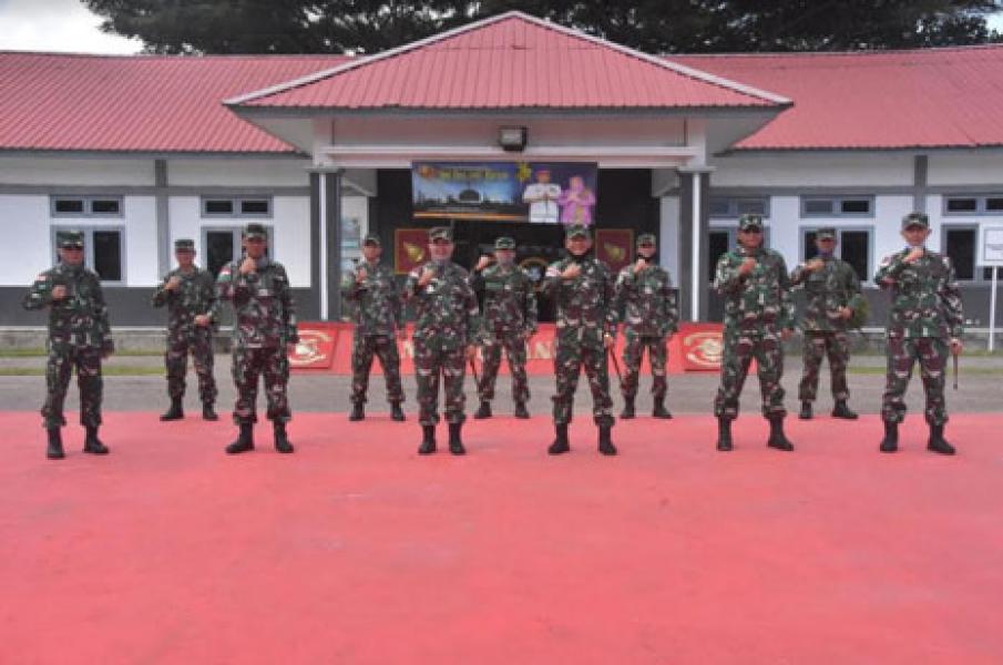Danrem 174/ATW Kunjungi Lantamal XI Merauke