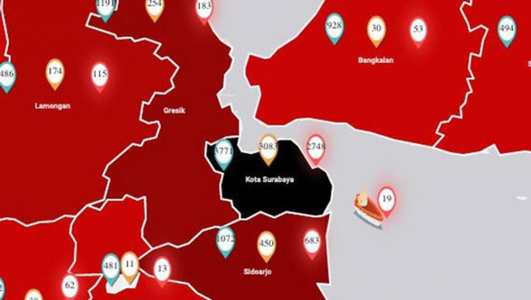 Duh! Bukan Lagi Merah, Surabaya Jadi Zona Hitam Covid-19 RI