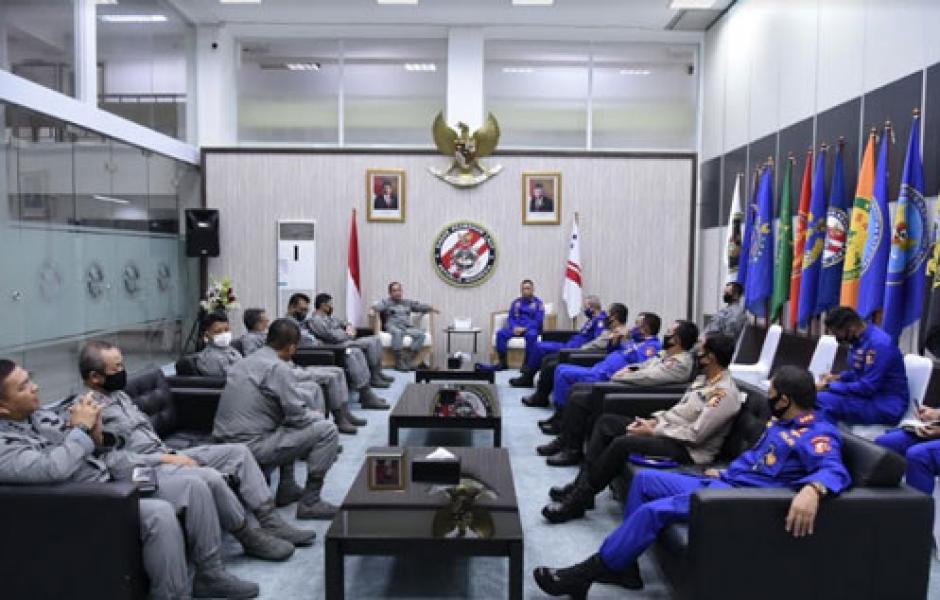 Kepala Bakamla RI Terima Courtesy Call Kakorpolairud Baharkam Polri