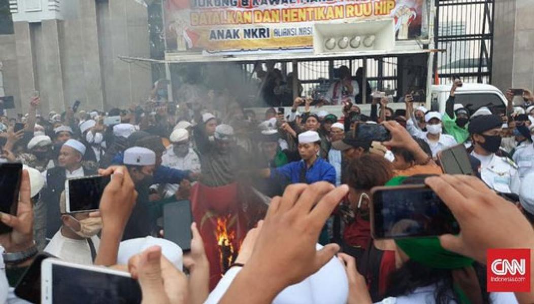 PDIP Proses Hukum Pembakaran Bendera Banteng di Demo RUU HIP