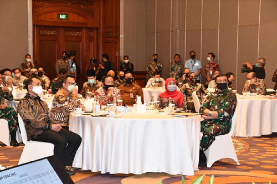 Pangkogabwilhan II Hadiri Rapat Koordinasi dengan Menkopolhukam di Jawa Timur