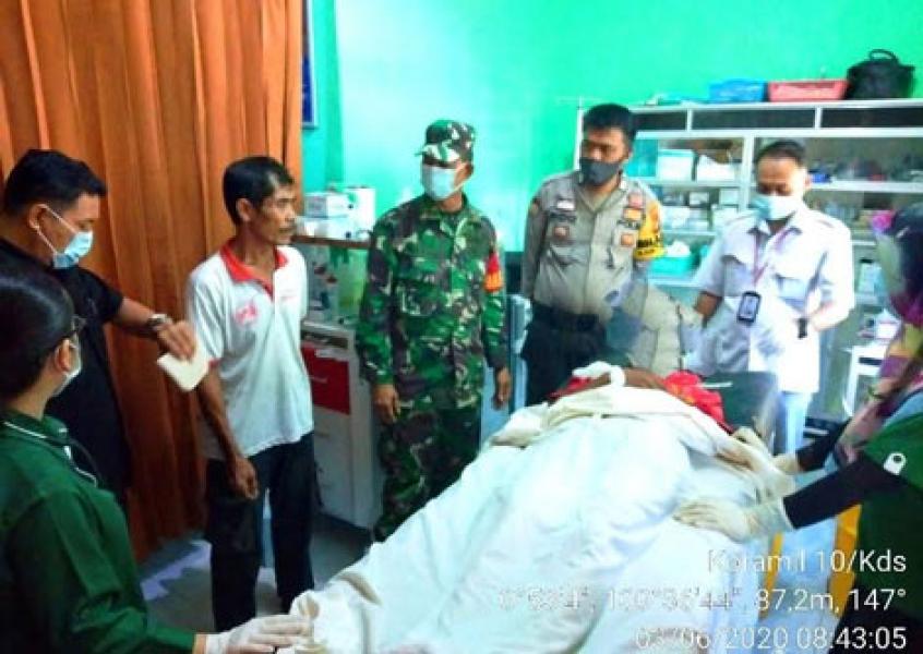 Pelajar SMP Tewas Gantung Diri, Babinsa Koramil 10 Kunto Darussalam Datangi TKP