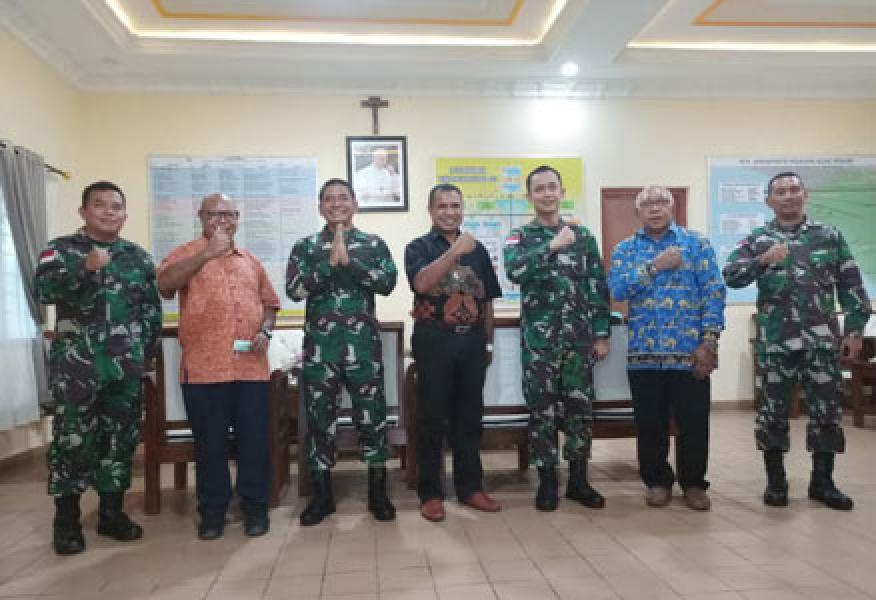 Pelihara Hubungan Baik Danrem 174 Merauke Berkunjung Ke Keuskupan Agung