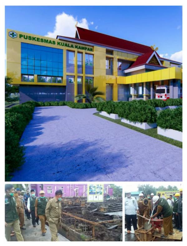 Pembangunan Puskesmas Rawat Inap Baru Kuala Kampar Dari DAK Fisik Afirmasi Dimulai 