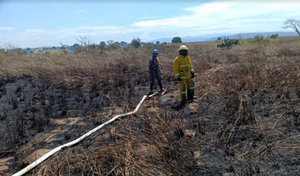Satgas TNI Konga XXXIX-B MONUSCO Berhasil Padamkan Kebakaran di Kalemie