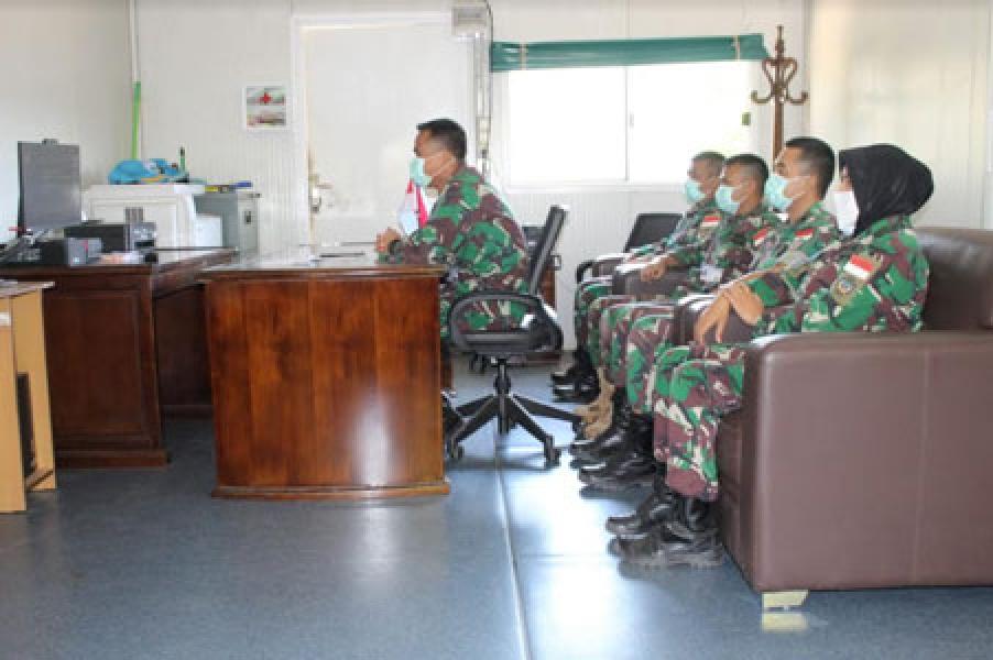 Satgas TNI RDB Silaturahmi Virtual Dengan Kedubes KBRI Nairobi Afrika Timur