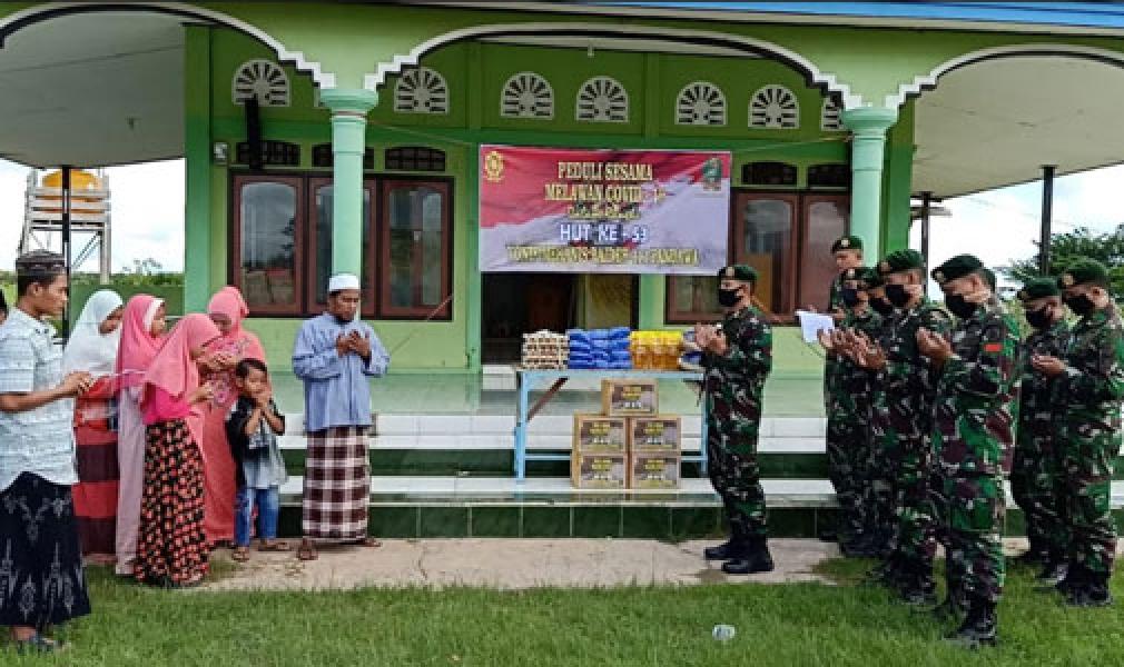 Satgas Yonif 411 Kostrad Gelar Bhakti Sosial di Panti Asuhan Merauke