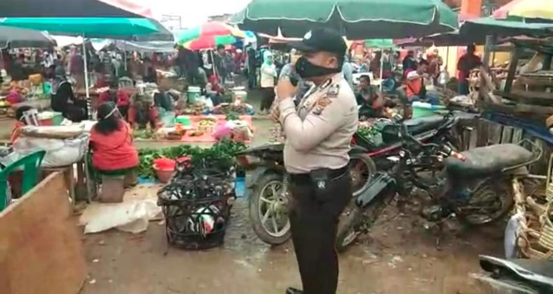 Semua Unsur Gugus Tugas di Inhu Rutin Sosialisasikan New Normal di Area Publik