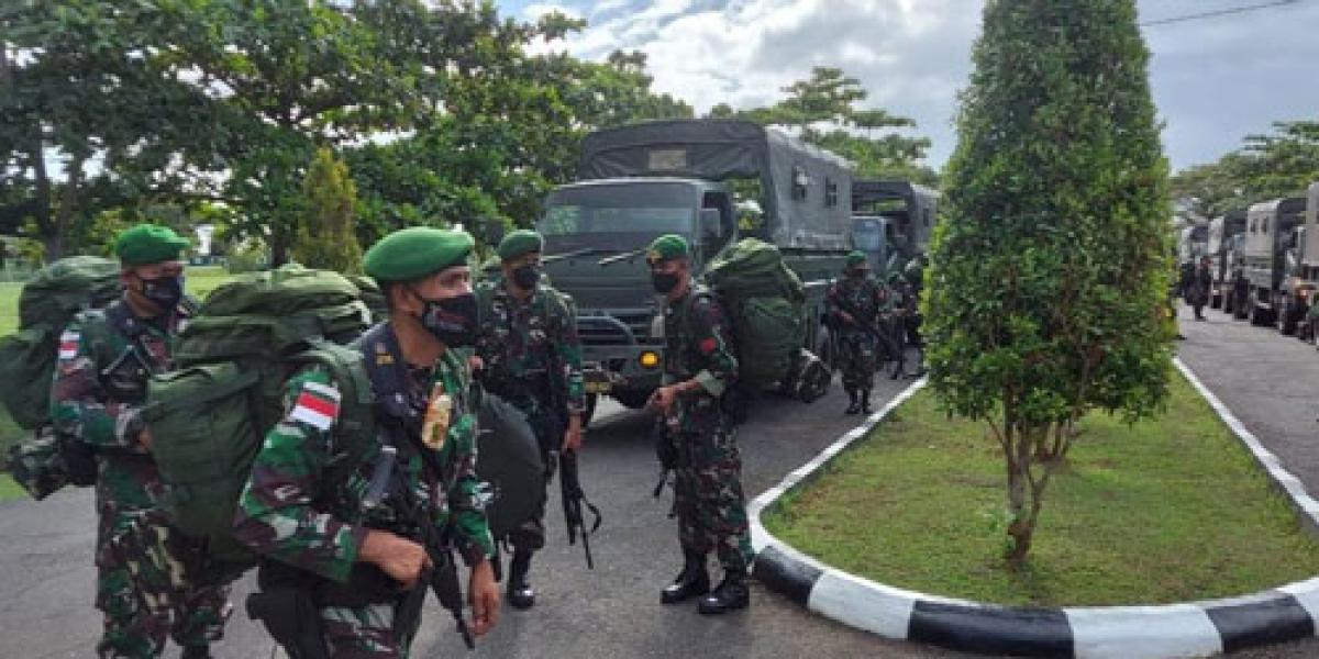 108 Personel Satgas Pamrahwan Yonif 315/Garuda Tiba Di Merauke