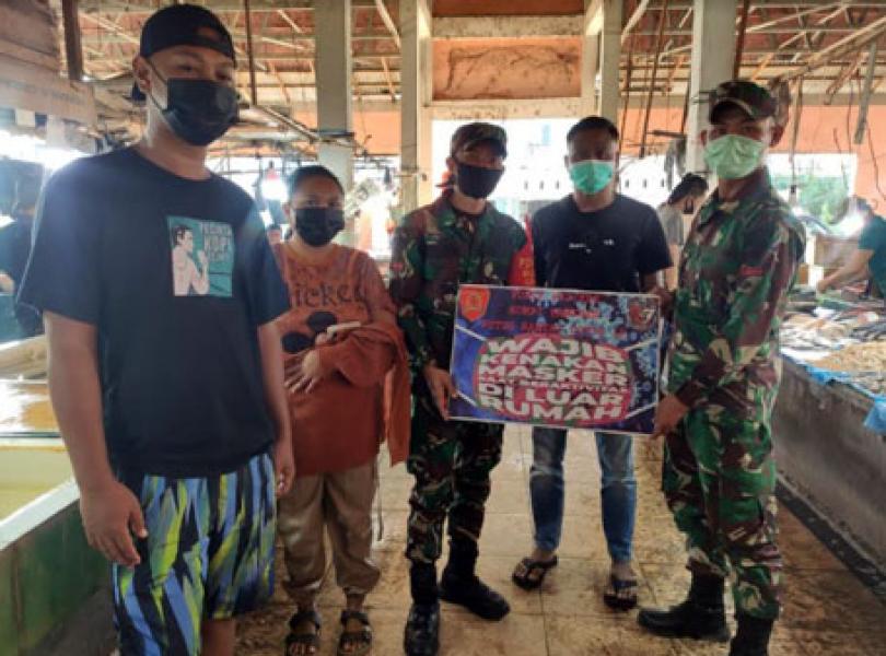 Batalyon Infanteri 642/Kapuas Laksanakan Kampanye Covid-19