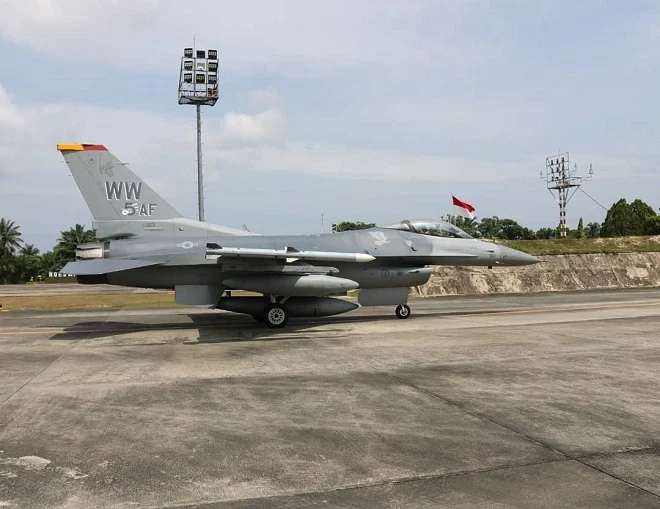 Cope West 2021, Enam Pesawat Tempur F-16 USAF Tiba di Lanud Rsn Pekanbaru