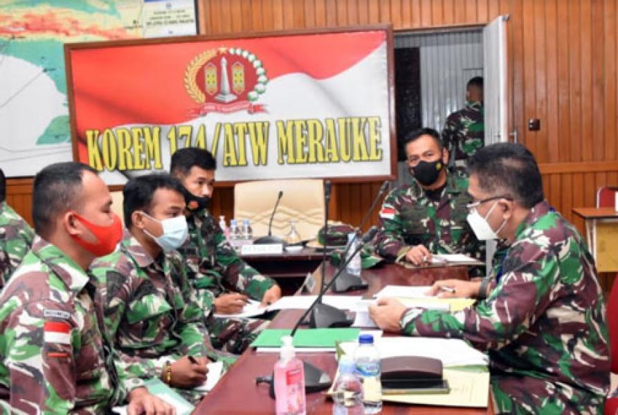 Danrem 174 Merauke: Kehadiran Tim Wasrik Itjenad Dapat Memberikan Masukan Penting Guna Tertib Administrasi