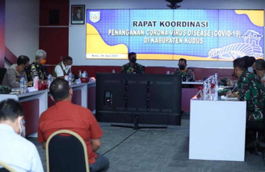 Kasus Covid-19 di Kudus Melonjak, Panglima TNI Pimpin Rapat Penanganan Covid-19 