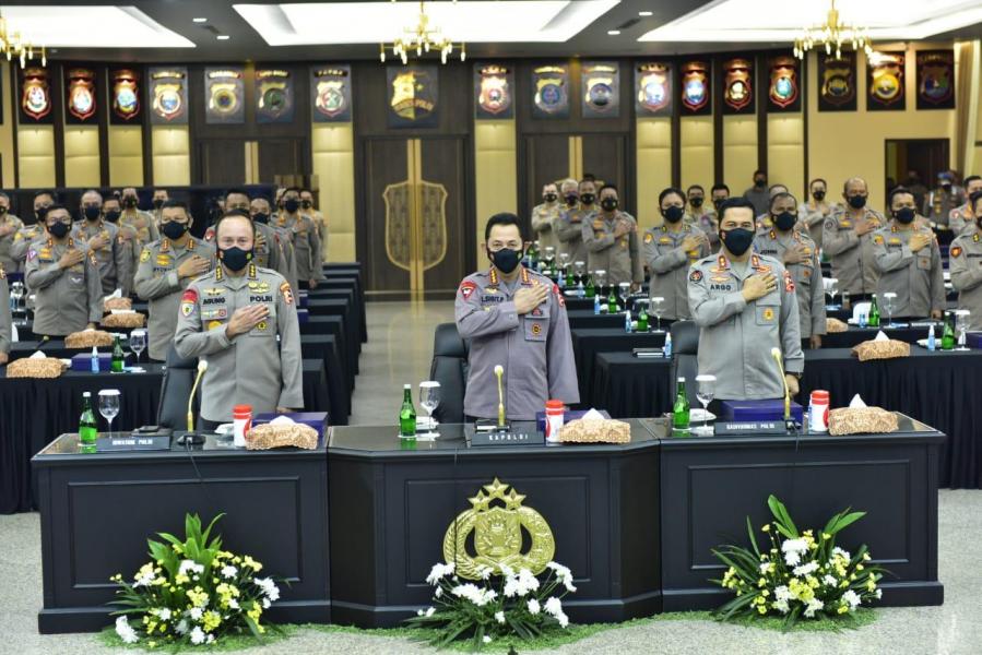 Rakernis Gabungan 4 Divisi, Kapolri Minta Penguatan Transformasi Menuju Polri Presisi 
