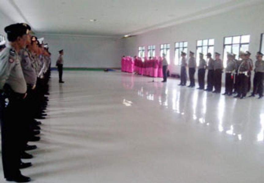 45 Personil Polres Bengkalis Naik Pangkat