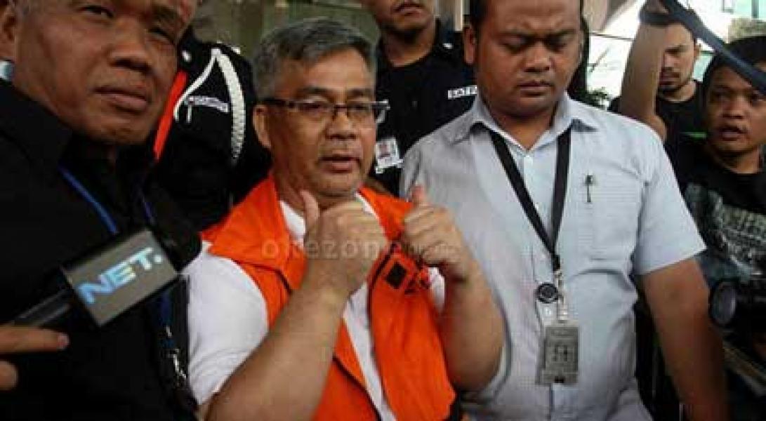 Akil Mochtar Ngamuk di Rutan KPK
