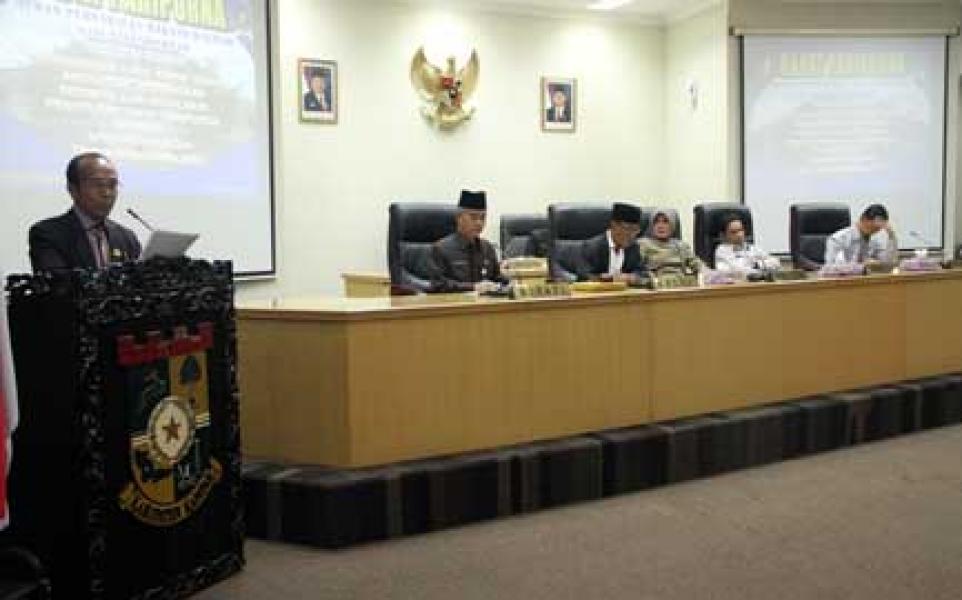Banggar DPRD Sampaikan Hasil Pembahasan APBD P