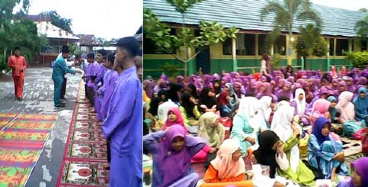 Buka Bersama Keluarga Besar MTS Negeri, Santuni Anak Yatim