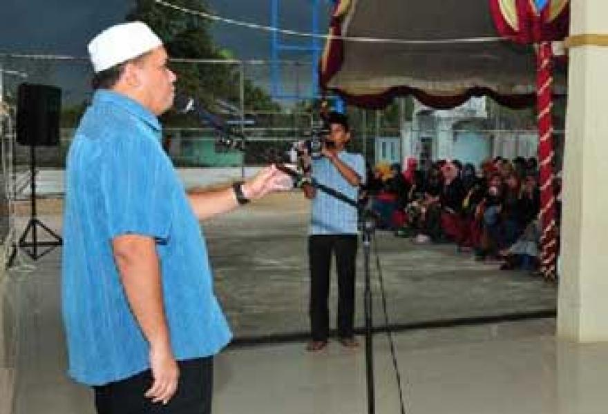 Hari ini, Bupati Inhu Bukber dengan Santri Pesantren Kairul Ummah