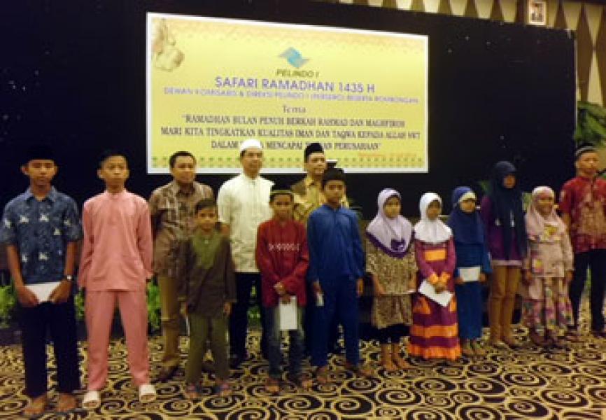 Pelindo I (Persero) Buka Puasa Bersama dengan Anak Yatim