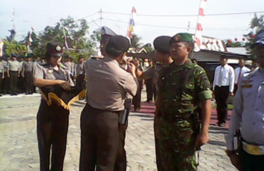 Polres Meranti Apel Gelar Pasukan Operasi Ketupat 2014