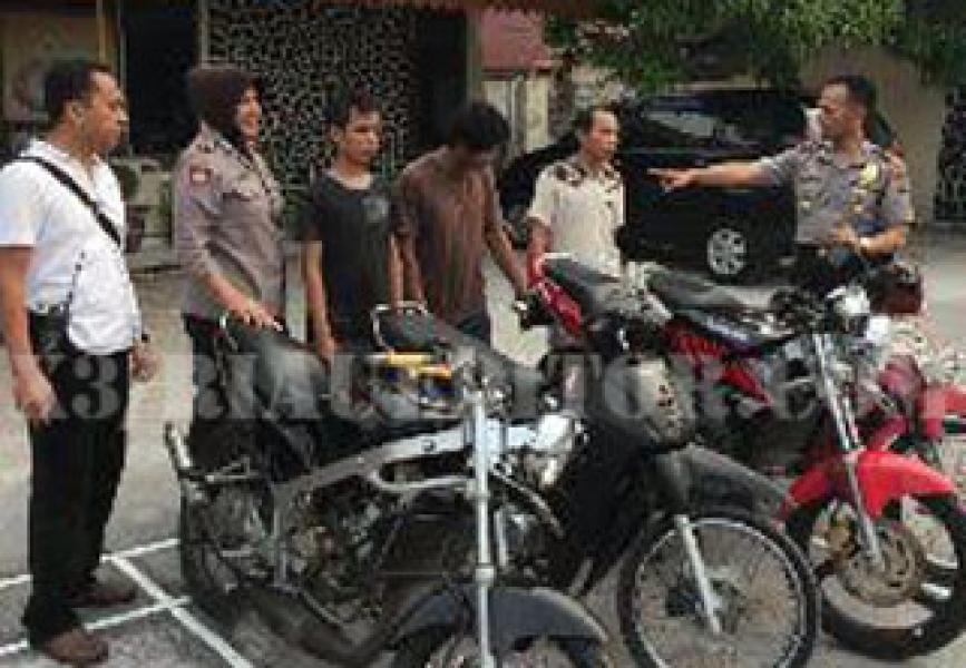 3 Residivis Pelaku Curanmor Diringkus Polsek Limapuluh
