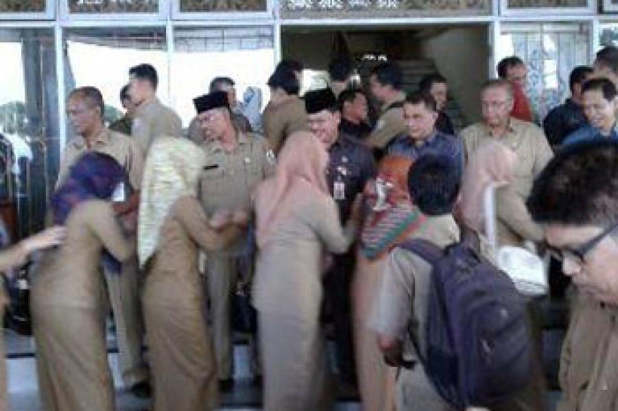 Hari Pertama Masuk Kerja, Tingkat Kehadiran Pegawai Cukup Tinggi