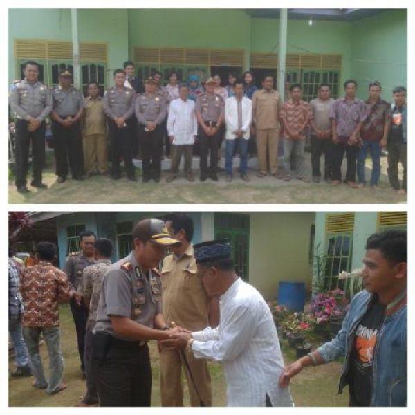 Kapolres Silaturrahim ke Sejumlah Tokoh di Ukui Minta Dukungan Kamtibmas