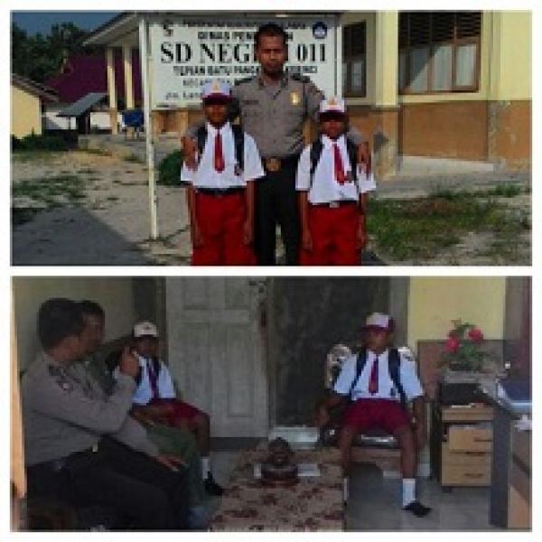 Peduli Pendidikan, Polres Pelalawan Gerakkan Bhabinkamtibmas Cari Info Anak Putus Sekolah