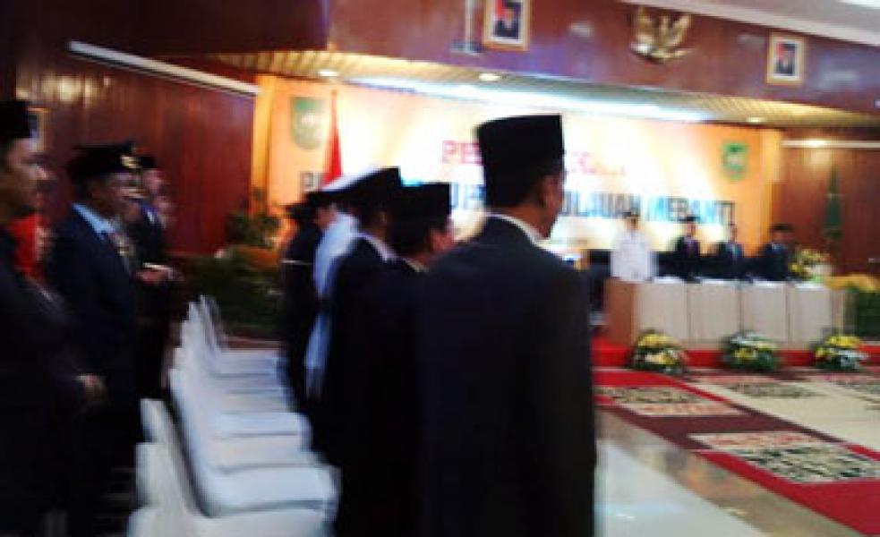 Pj Bupati Kepulauan Meranti Dilantik di Gedung Serindit Riau