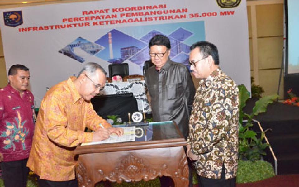 Plt Gubri Hadiri Rakor Percepatan Pembangunan Infrastruktur Kelistrikan 35000 MW