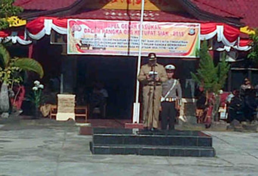 Polres Inhu Gelar Apel Operasi Ketupat Siak 2015