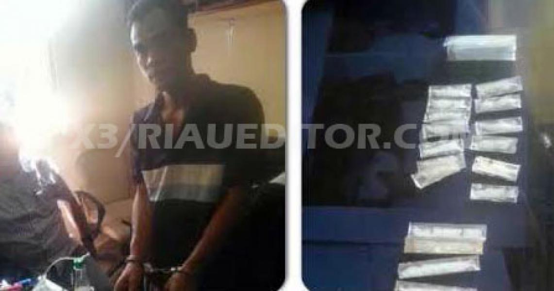 Rumah Bandar Narkoba di Dumai Digerebek, Puluhan Paket Sabu Diamankan