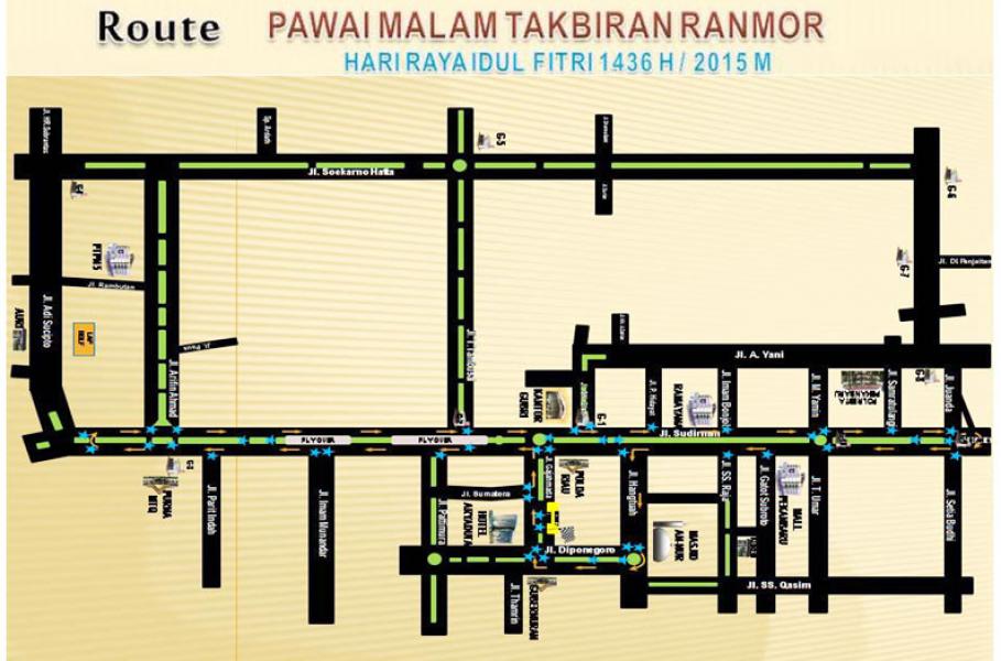 Satlantas: Malam Takbiran Tidak Parkir Kendaraan di Pinggir Jalan