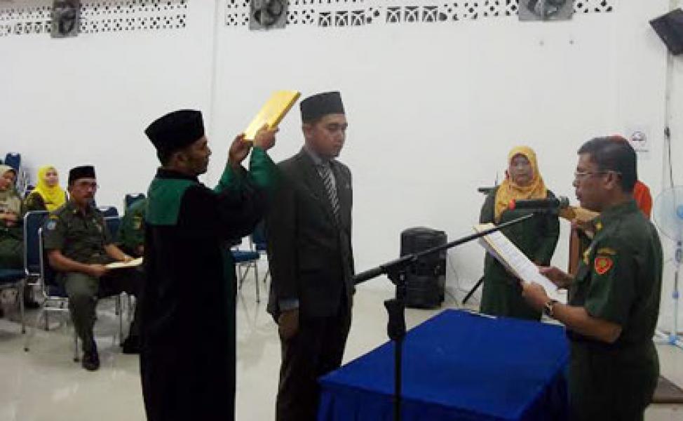 Sertijab Kasi Sapras SMP Disdik Pekanbaru