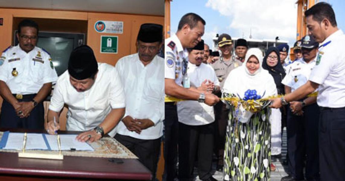 Akhirnya, Pelabuhan Tambahan Ro-Ro Bengkalis-Pakning Resmi Dibuka